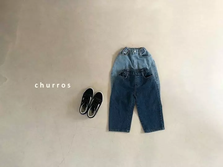 Churros - Korean Children Fashion - #designkidswear - Easy Wide Jeans - 6