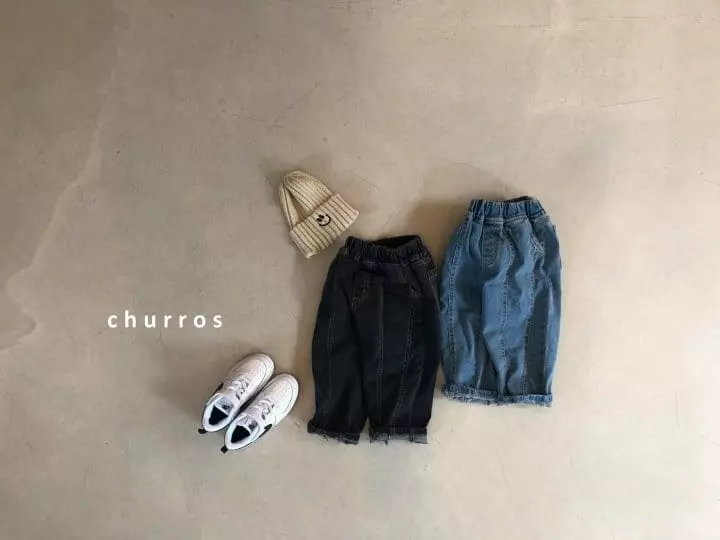 Churros - Korean Children Fashion - #designkidswear - Double Slit Jeans