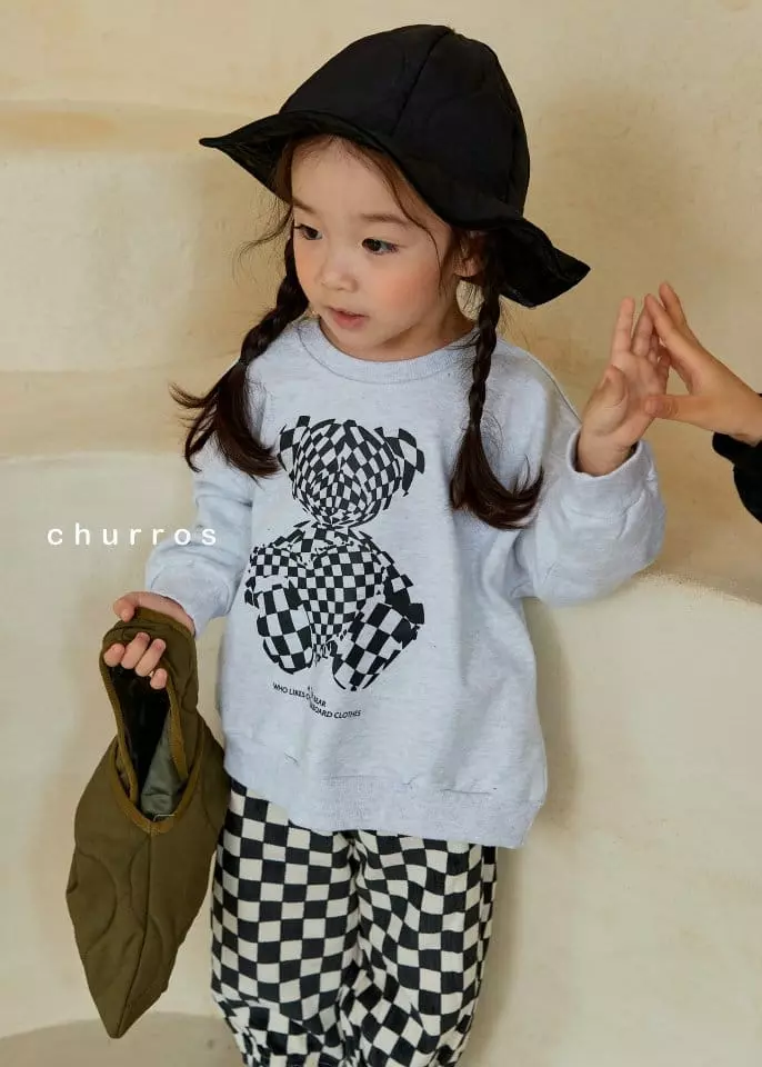 Churros - Korean Children Fashion - #designkidswear - Check Board Pants - 8