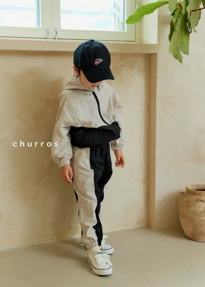 Churros - Korean Children Fashion - #designkidswear - Notin Nylon Hoody Jumper - 5