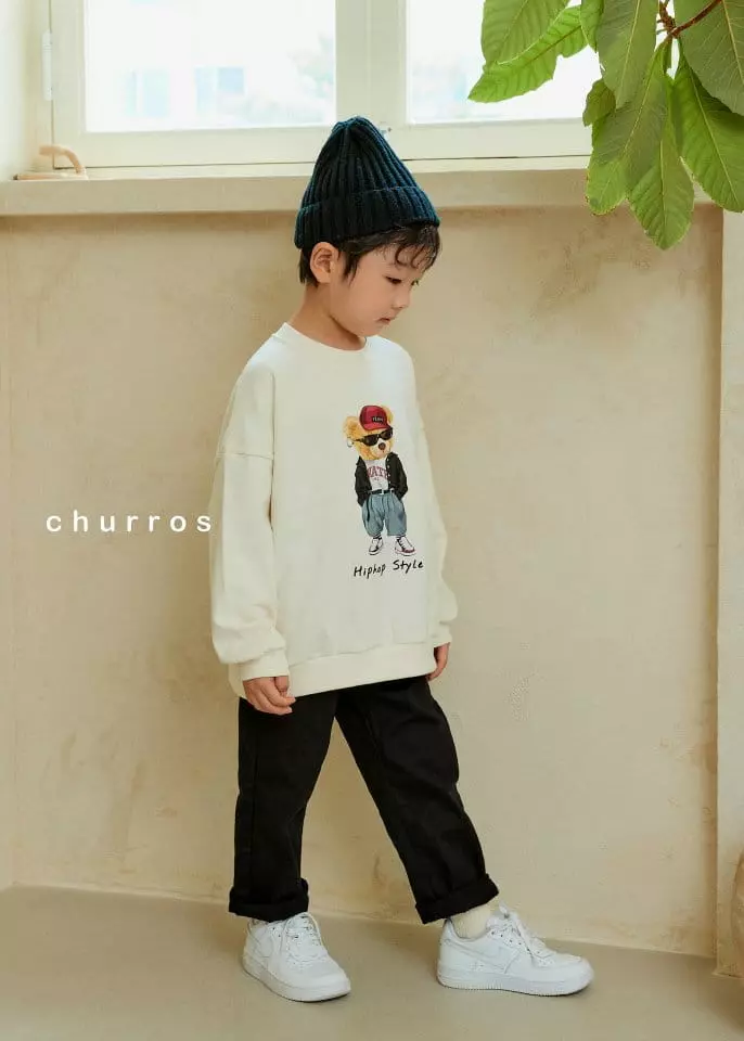Churros - Korean Children Fashion - #designkidswear - Hip Star Bear Sweatshirt - 2