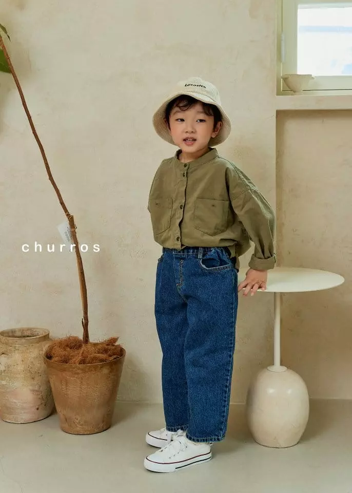 Churros - Korean Children Fashion - #discoveringself - Easy Wide Jeans - 7