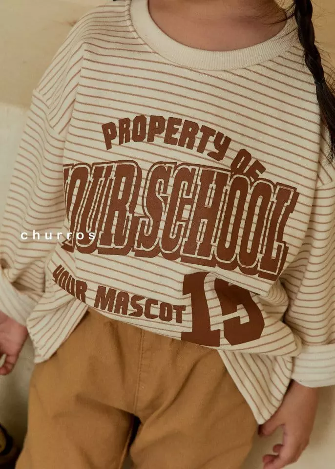 Churros - Korean Children Fashion - #discoveringself - School Stripes Sweatshirt - 6