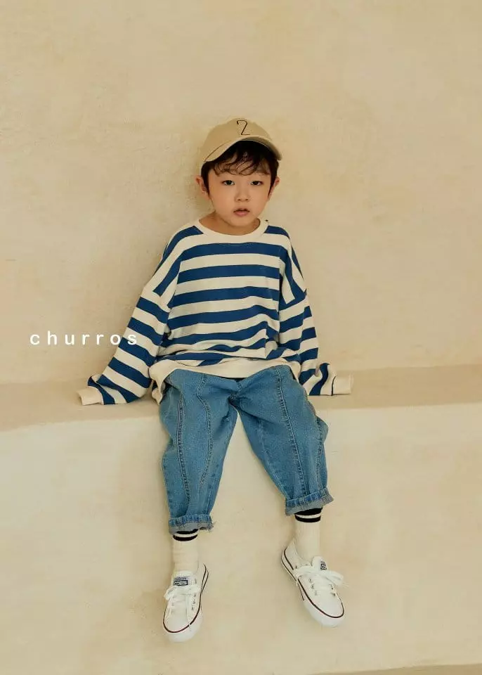 Churros - Korean Children Fashion - #discoveringself - Stripes Sweatshirt