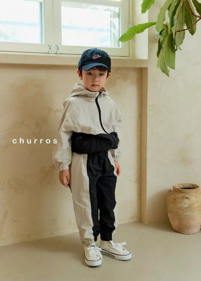 Churros - Korean Children Fashion - #discoveringself - Notin Nylon Hoody Jumper - 6