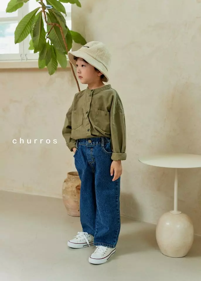Churros - Korean Children Fashion - #discoveringself - Butter Point Henry Shirt - 5