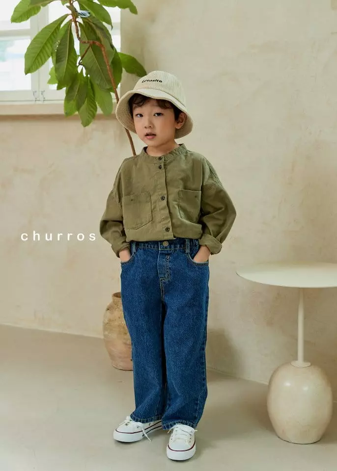 Churros - Korean Children Fashion - #fashionkids - Easy Wide Jeans - 8