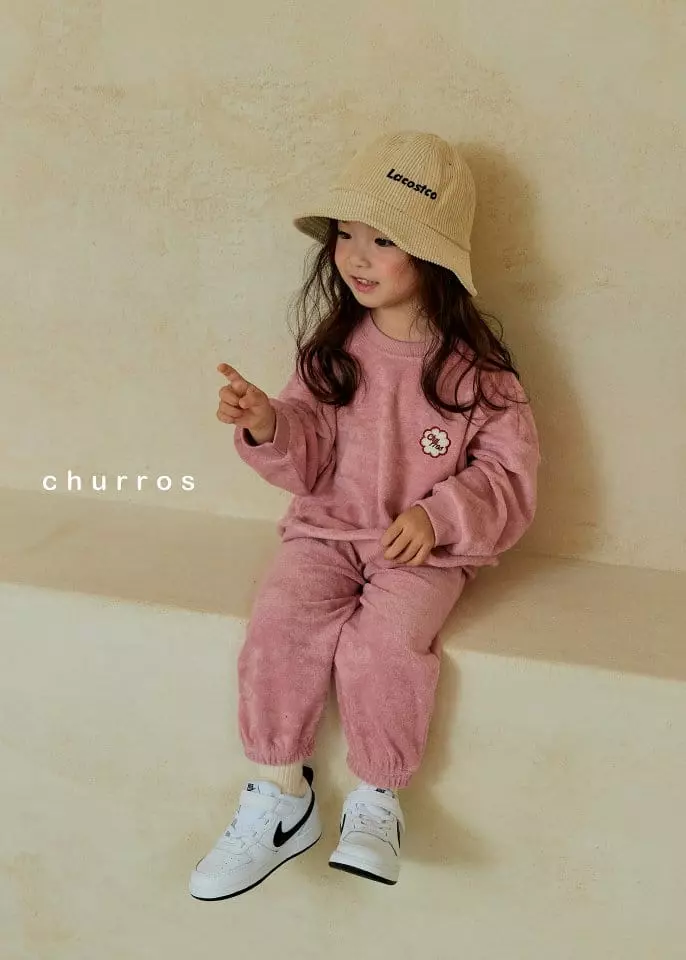 Churros - Korean Children Fashion - #fashionkids - Towel Top Bottom Set