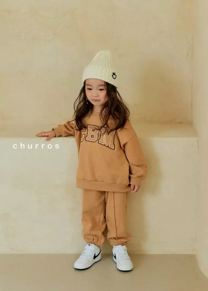 Churros - Korean Children Fashion - #kidsshorts - CBM Embroidery Top Bottom Set - 12