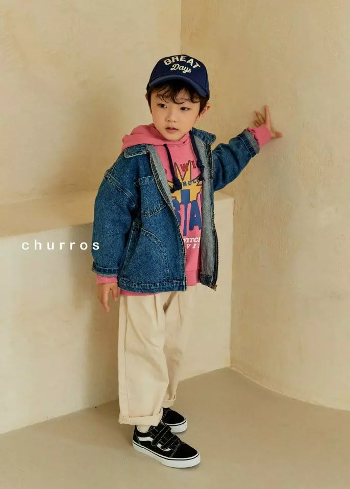 Churros - Korean Children Fashion - #kidsshorts - Minimal Over Jacket - 12