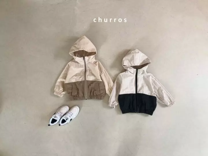 Churros - Korean Children Fashion - #kidsshorts - Notin Nylon Hoody Jumper - 8