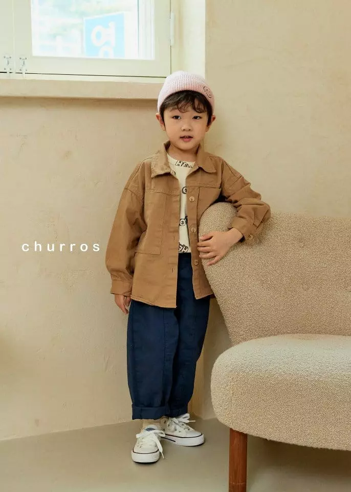 Churros - Korean Children Fashion - #kidsshorts - Front Slit Pants - 2