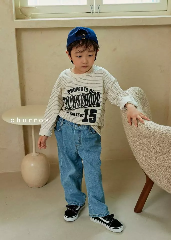Churros - Korean Children Fashion - #kidsstore - School Stripes Sweatshirt - 9