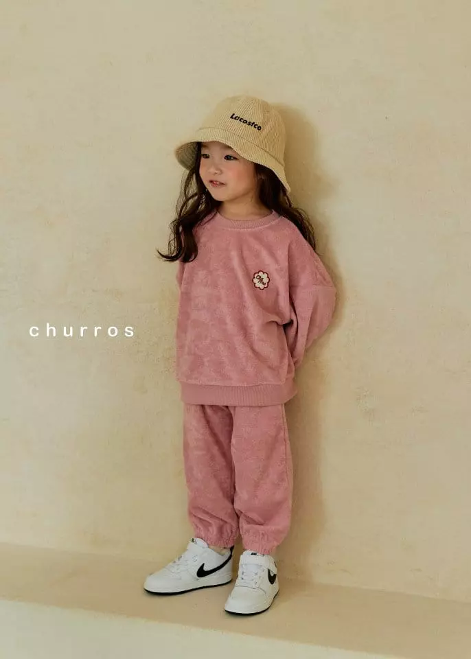 Churros - Korean Children Fashion - #kidsstore - Towel Top Bottom Set - 3