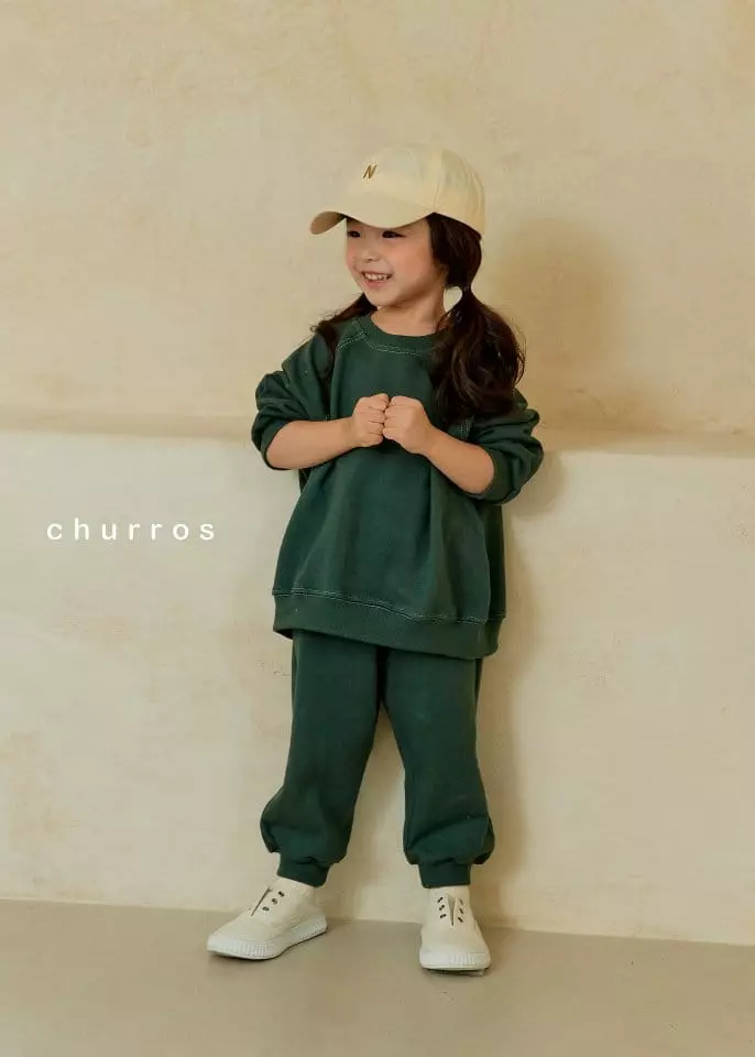 Churros - Korean Children Fashion - #kidsstore - Stitch Color Top Bottom Set - 10