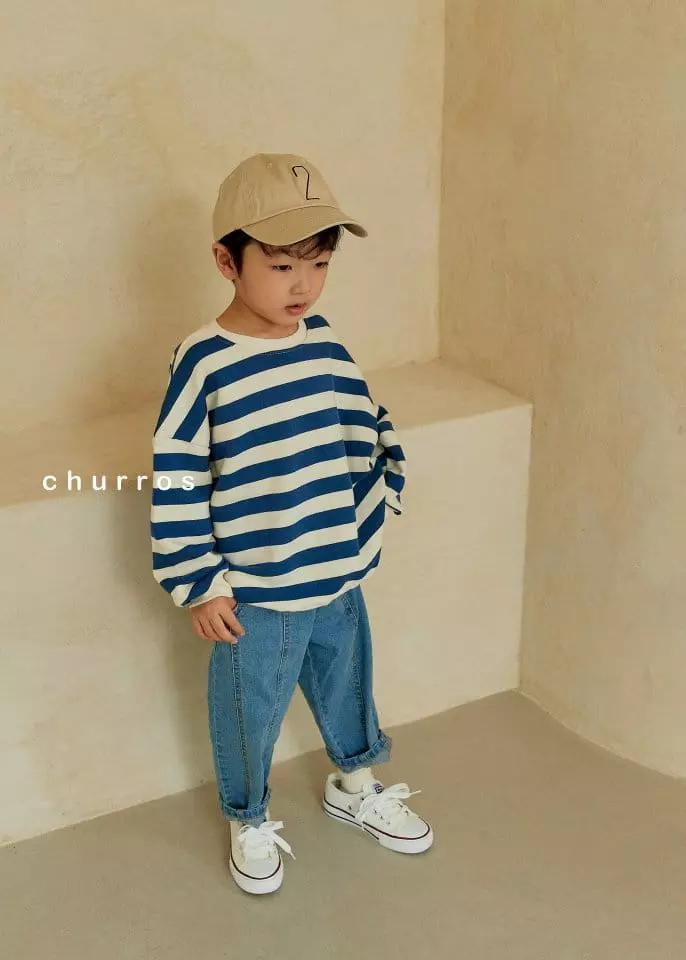 Churros - Korean Children Fashion - #kidzfashiontrend - Stripes Sweatshirt - 5