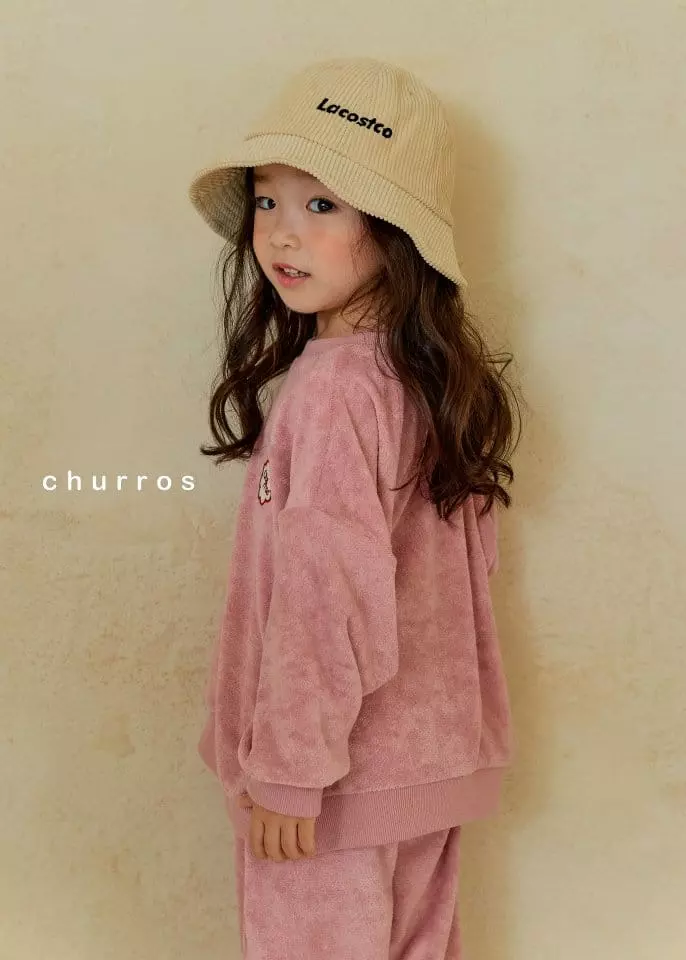Churros - Korean Children Fashion - #kidsstore - Towel Top Bottom Set - 4