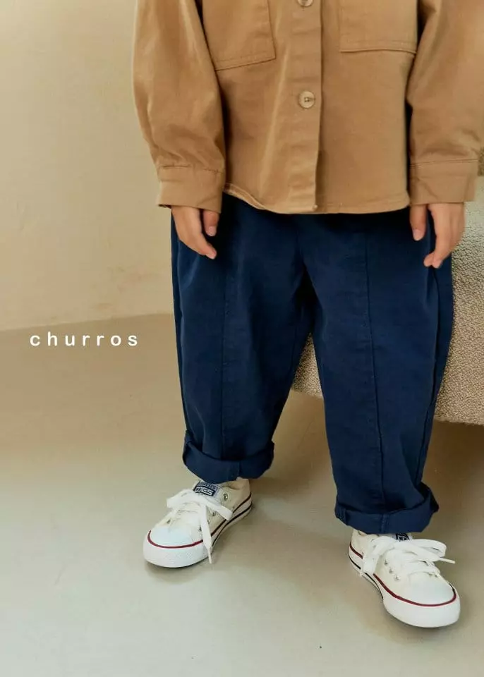Churros - Korean Children Fashion - #kidsstore - Front Slit Pants - 4