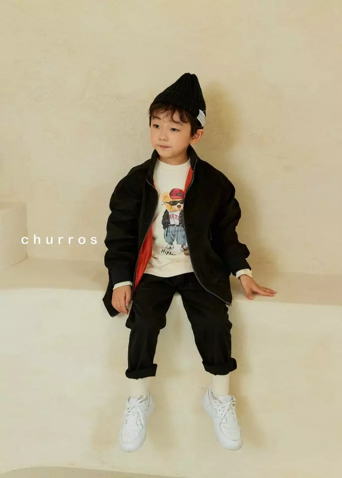 Churros - Korean Children Fashion - #kidzfashiontrend - Basic Pants - 2