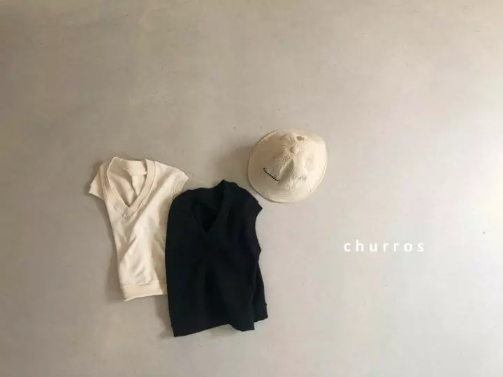 Churros - Korean Children Fashion - #kidzfashiontrend - Friends V Neck Vest