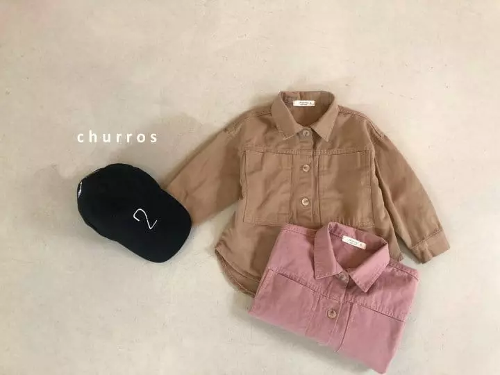 Churros - Korean Children Fashion - #littlefashionista - Big Pocket Shirt Jacket - 2