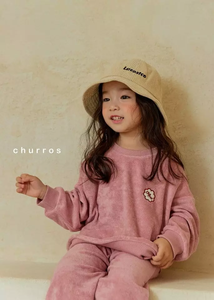 Churros - Korean Children Fashion - #littlefashionista - Towel Top Bottom Set - 6