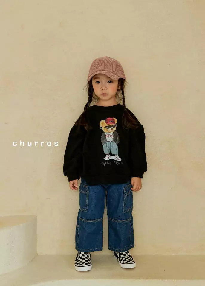 Churros - Korean Children Fashion - #littlefashionista - Hip Star Bear Sweatshirt - 9