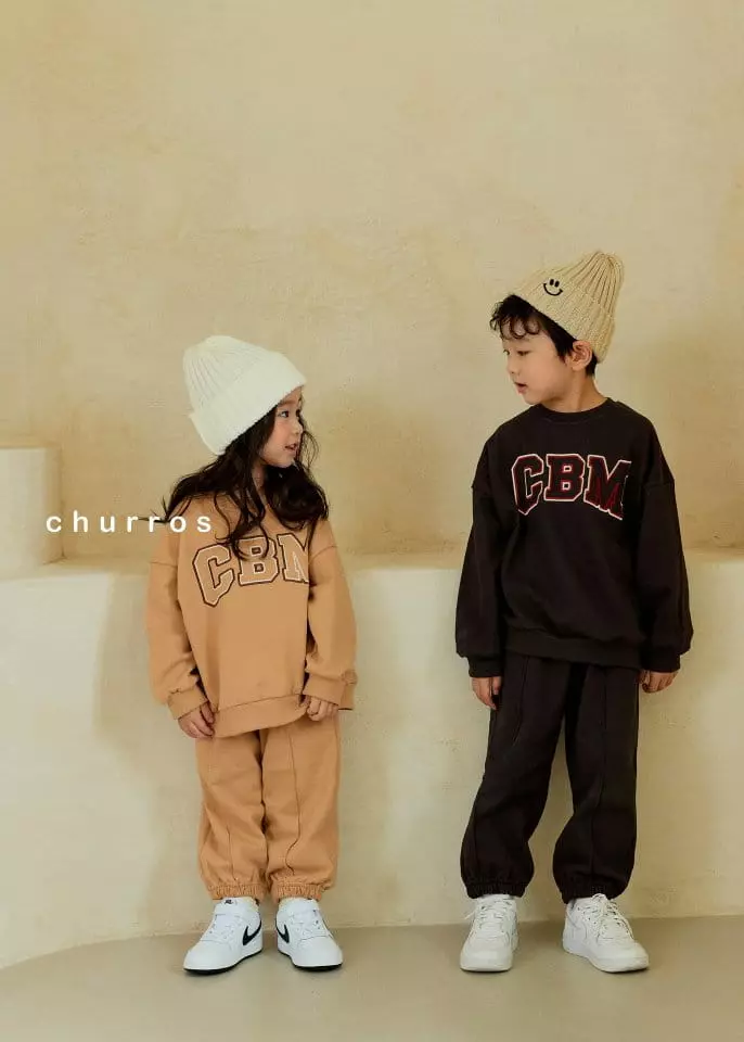 Churros - Korean Children Fashion - #magicofchildhood - CBM Embroidery Top Bottom Set