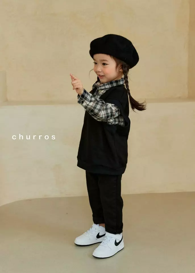 Churros - Korean Children Fashion - #magicofchildhood - Free Check Shirt - 6