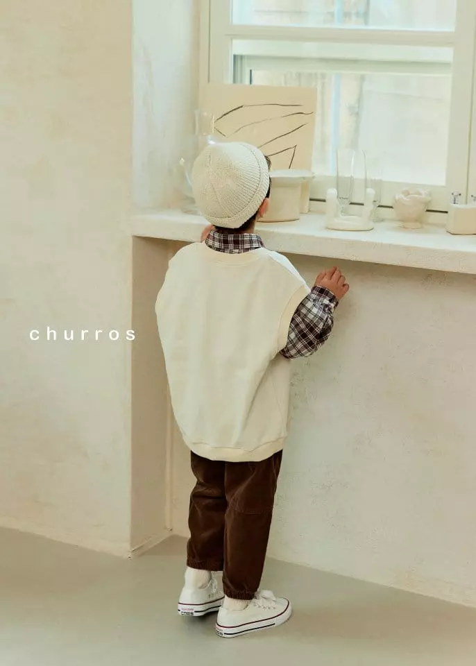 Churros - Korean Children Fashion - #littlefashionista - Friends V Neck Vest - 4