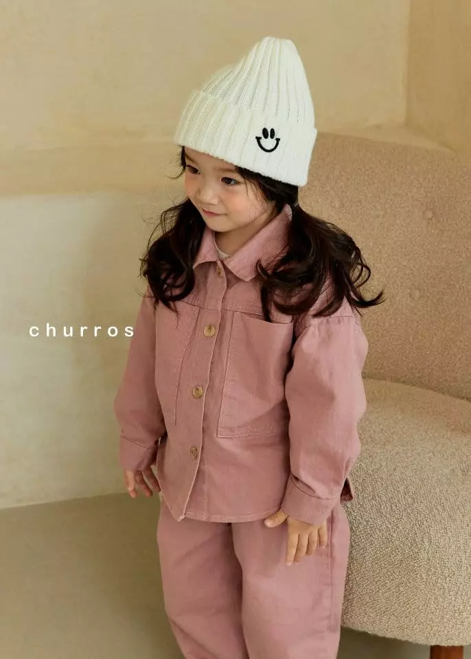 Churros - Korean Children Fashion - #magicofchildhood - Big Pocket Shirt Jacket - 4