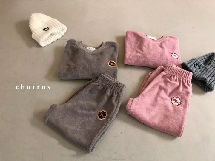 Churros - Korean Children Fashion - #minifashionista - Towel Top Bottom Set - 8