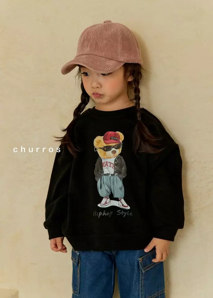 Churros - Korean Children Fashion - #minifashionista - Hip Star Bear Sweatshirt - 11