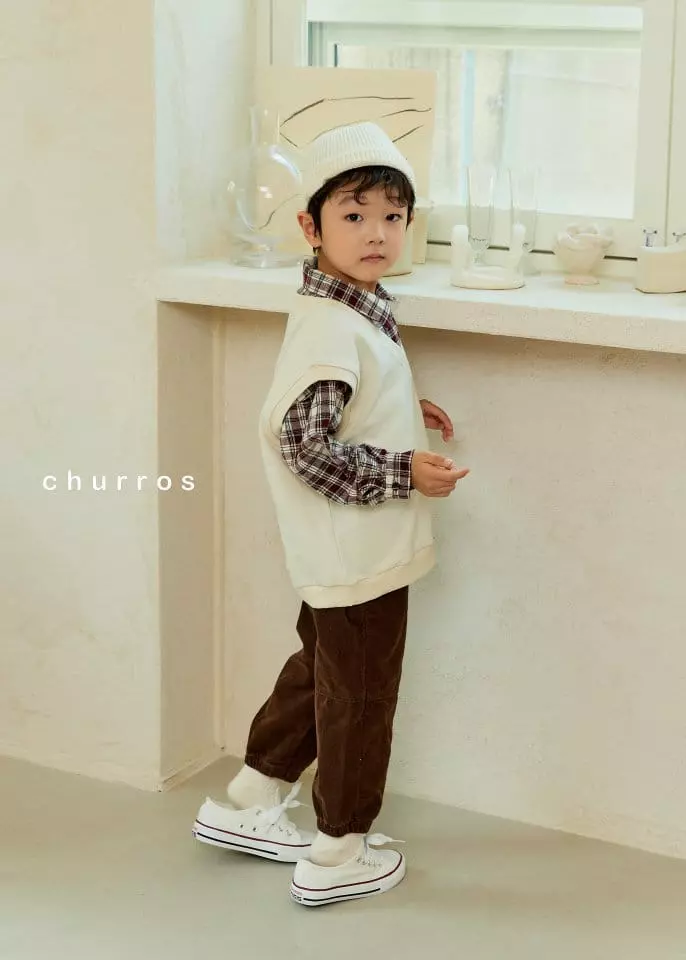Churros - Korean Children Fashion - #minifashionista - Friends V Neck Vest - 5