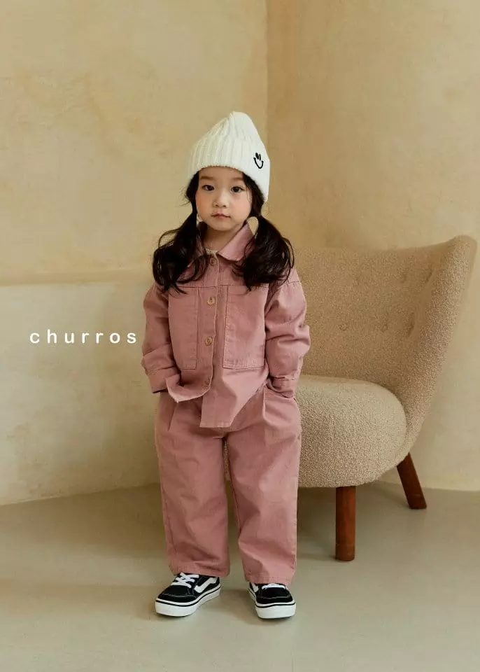 Churros - Korean Children Fashion - #prettylittlegirls - Big Pocket Shirt Jacket - 5