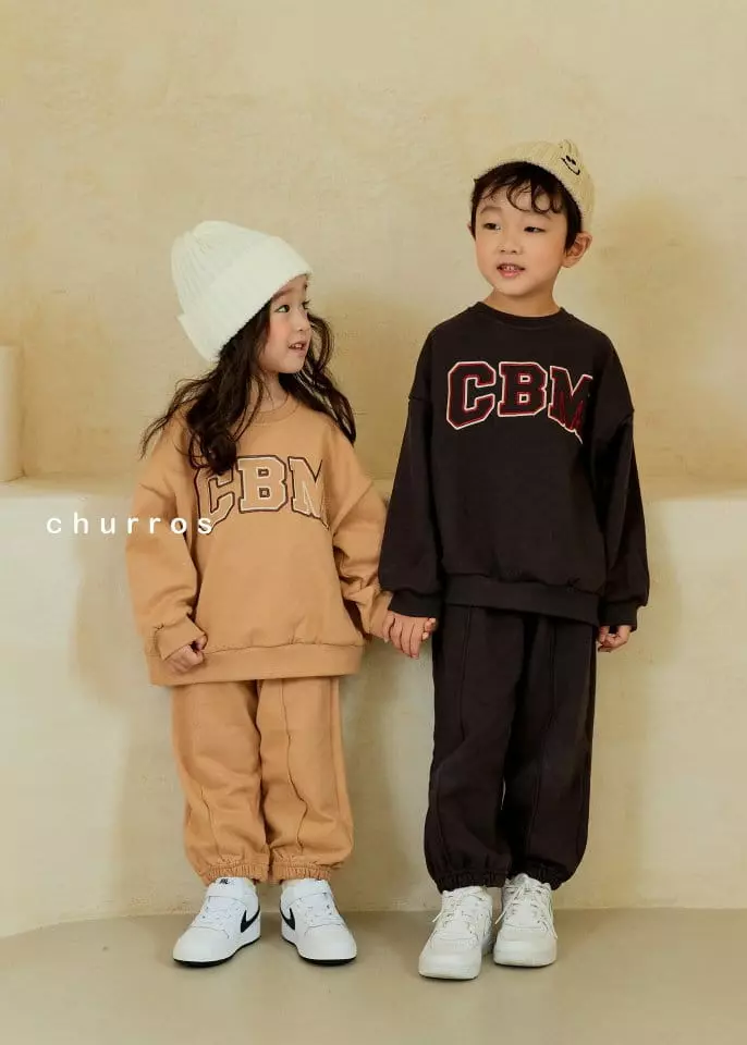 Churros - Korean Children Fashion - #prettylittlegirls - CBM Embroidery Top Bottom Set - 3