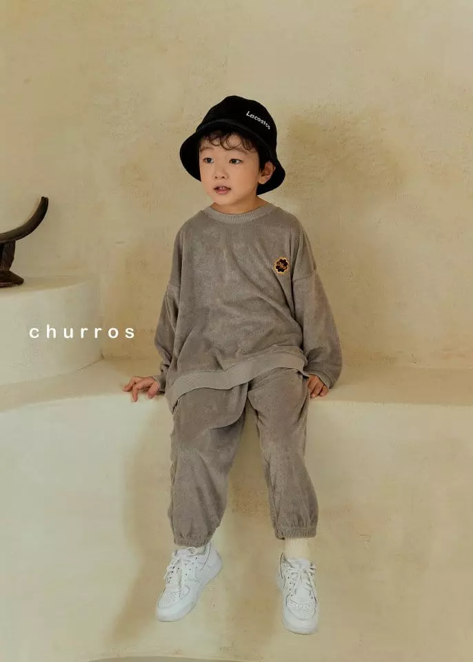 Churros - Korean Children Fashion - #prettylittlegirls - Towel Top Bottom Set - 9