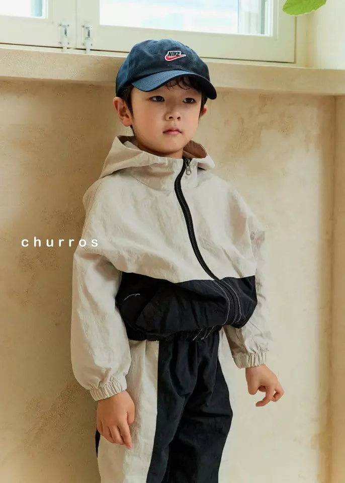 Churros - Korean Children Fashion - #prettylittlegirls - Notin Nylon Hoody Jumper