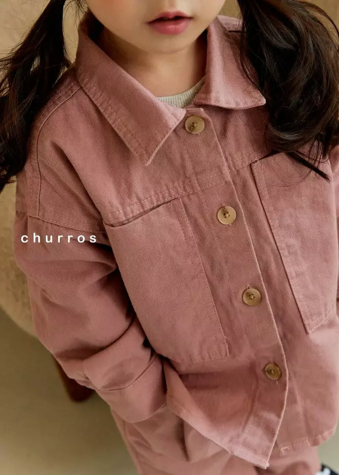 Churros - Korean Children Fashion - #stylishchildhood - Big Pocket Shirt Jacket - 8