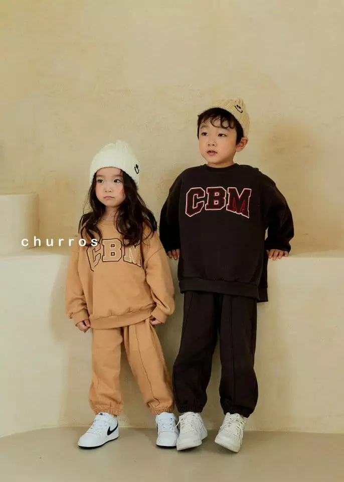 Churros - Korean Children Fashion - #stylishchildhood - CBM Embroidery Top Bottom Set - 6