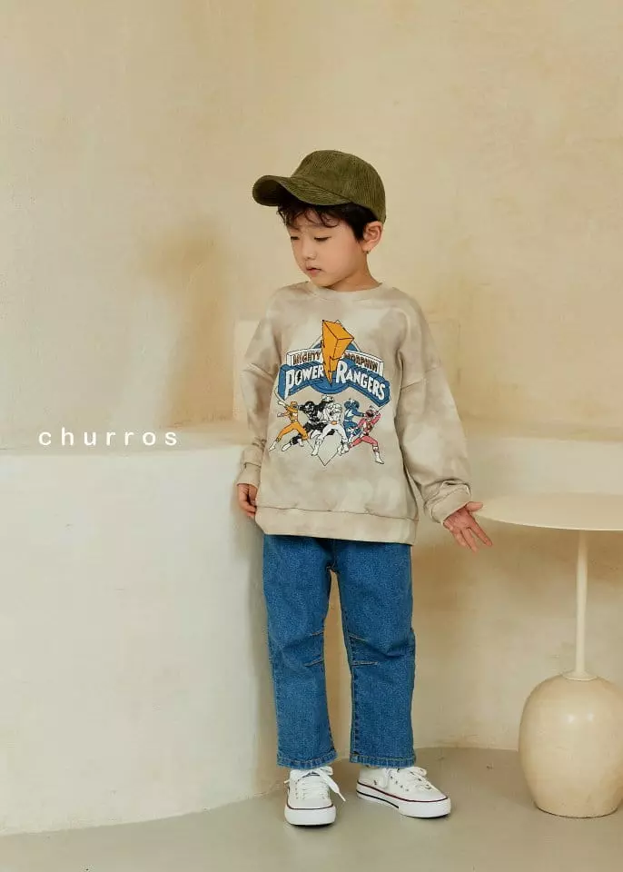 Churros - Korean Children Fashion - #toddlerclothing - Ranger Paint Sweatshirt - 4