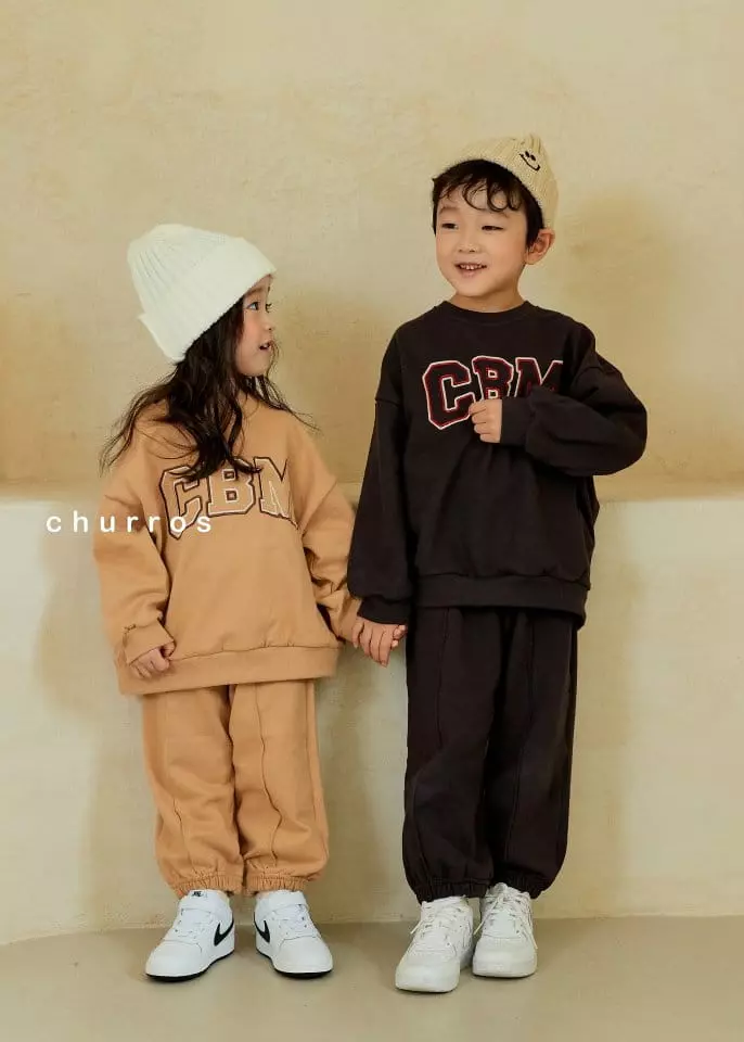 Churros - Korean Children Fashion - #prettylittlegirls - CBM Embroidery Top Bottom Set - 4