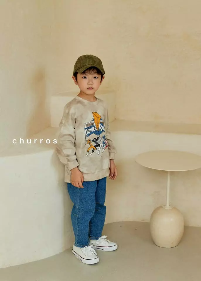 Churros - Korean Children Fashion - #toddlerclothing - Ranger Paint Sweatshirt - 3