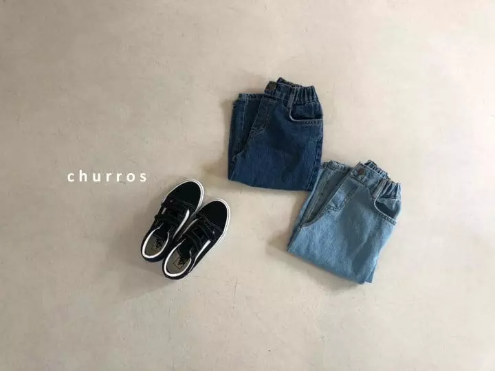 Churros - Korean Children Fashion - #toddlerclothing - Easy Wide Jeans - 2