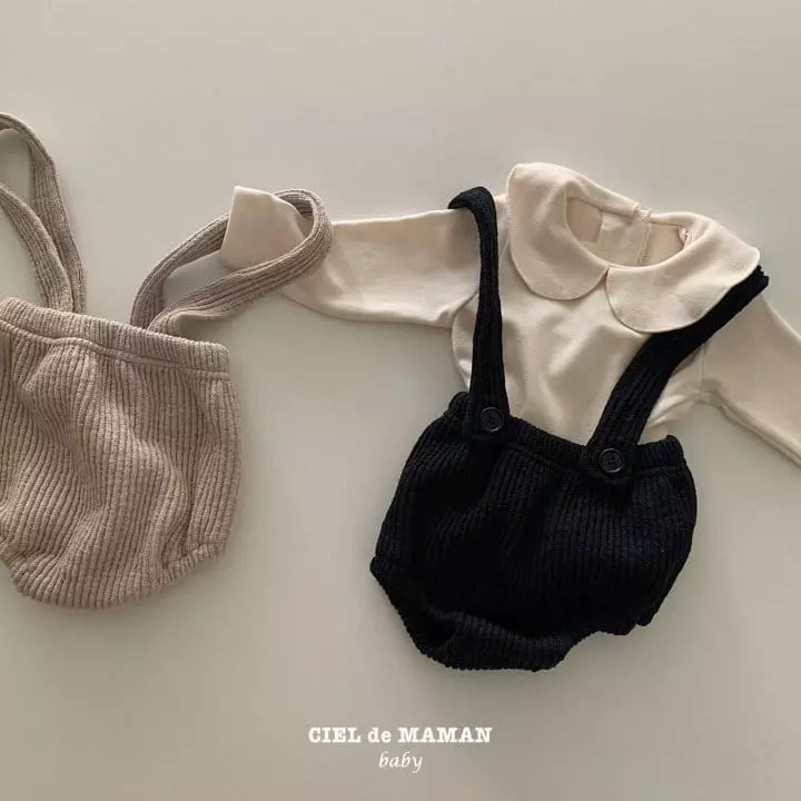 Ciel De Maman - Korean Baby Fashion - #babyboutique - Juicy Rib Dungarees - 3