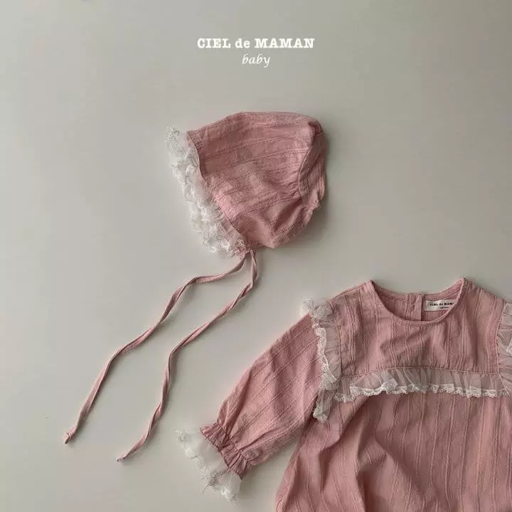 Ciel De Maman - Korean Baby Fashion - #babyboutique - Pink Lace Bodysuit - 10