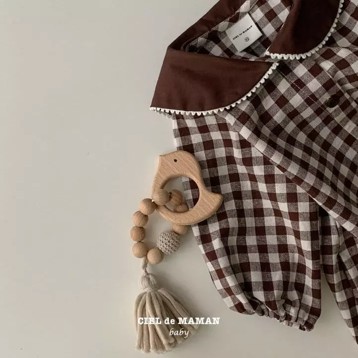Ciel De Maman - Korean Baby Fashion - #babyboutiqueclothing - Sailor Check Bodysuit - 10