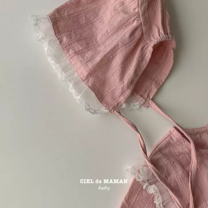 Ciel De Maman - Korean Baby Fashion - #babyclothing - Pink Lace Bodysuit - 12