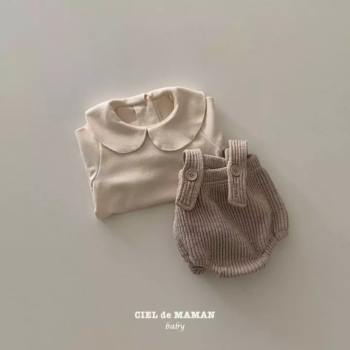 Ciel De Maman - Korean Baby Fashion - #babyfever - Juicy Rib Dungarees - 7