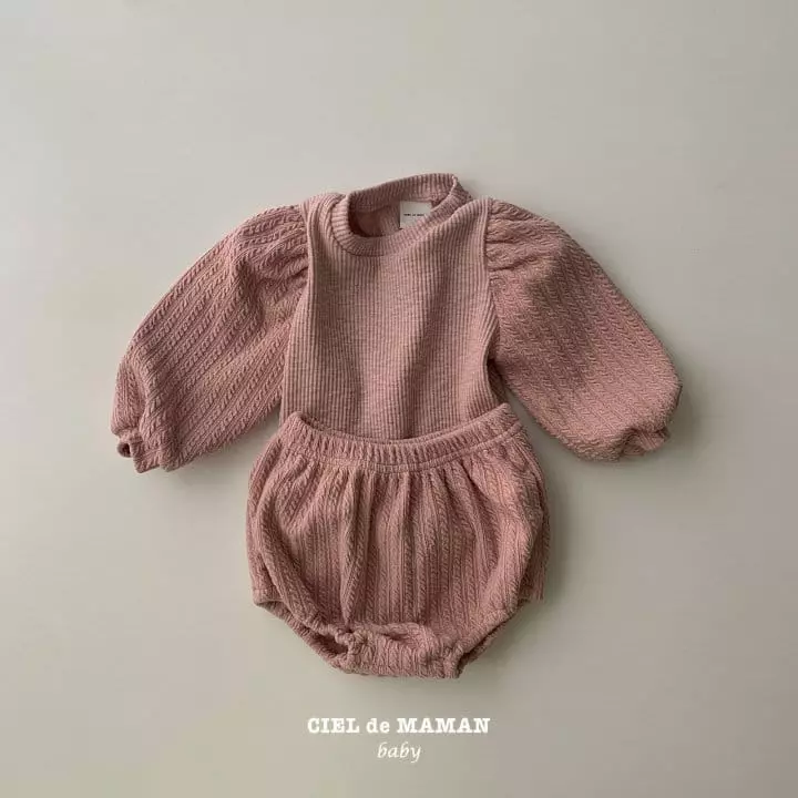 Ciel De Maman - Korean Baby Fashion - #babyfever - Ribbon Bloomer Set - 5